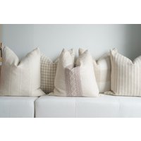 5 Neutral Boho Kissen Set, Beige Sofa Kissen, Dekoratives Wohnkultur, Dekor Strukturierte Kissenbezug Lendenkissen, Kleine Lendenkissen von LUVTEXTILES