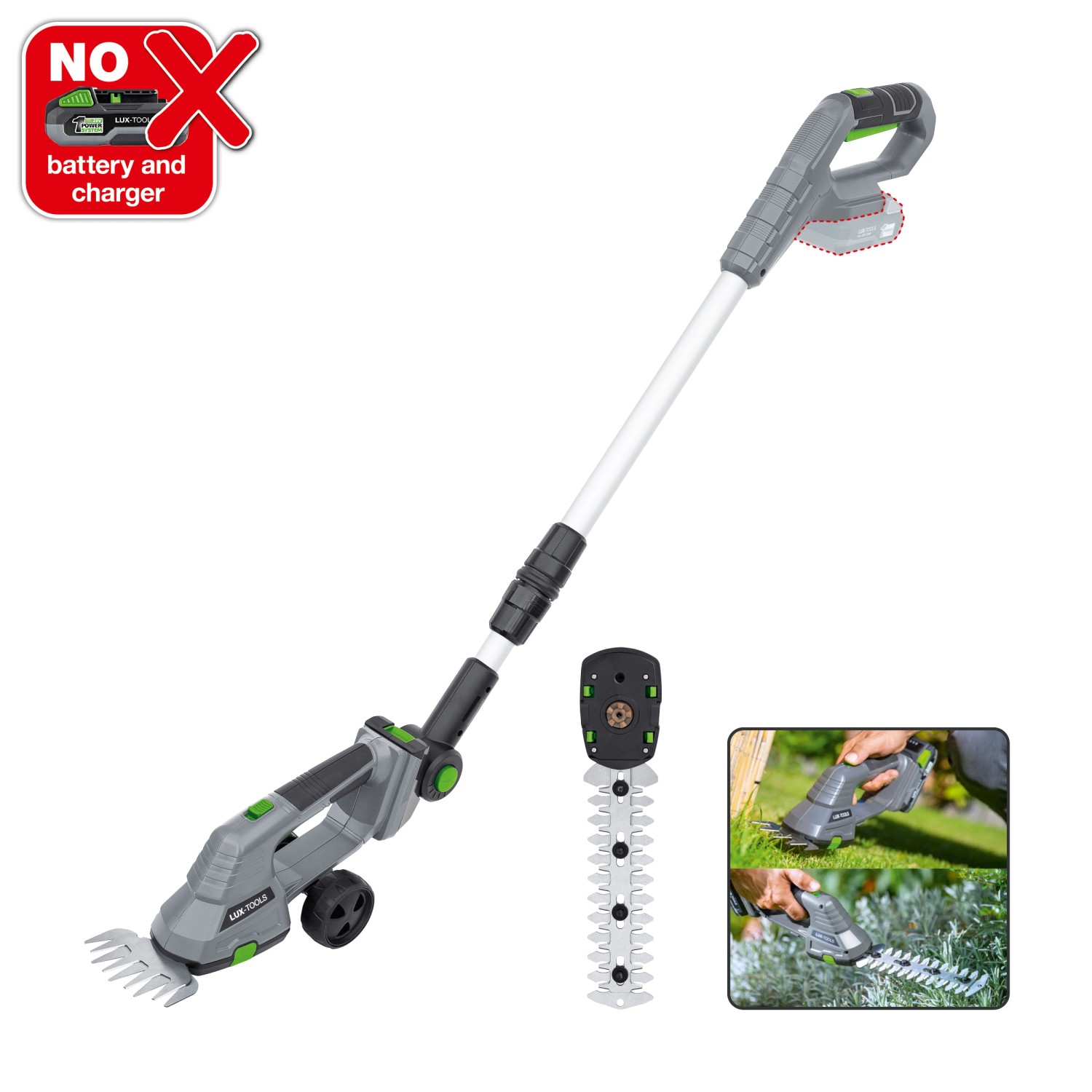 LUX 20V Akku-Gras- und Strauchschere mit Teleskopstiel 1 PowerSystem A-GS-20/20T LUX 20V Akku-Gras- und Strauchschere mit Teleskopstiel 1 PowerSystem A-GS-20/20T von LUX-TOOLS