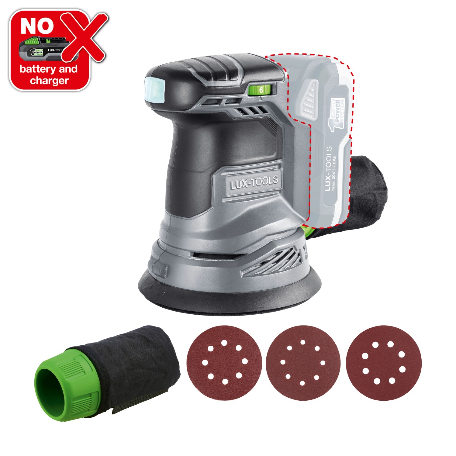 LUX Akku-Exzenterschleifer 1 PowerSystem A-EXS-20/125 LUX Akku-Exzenterschleifer 1 PowerSystem A-EXS-20/125 von LUX-TOOLS