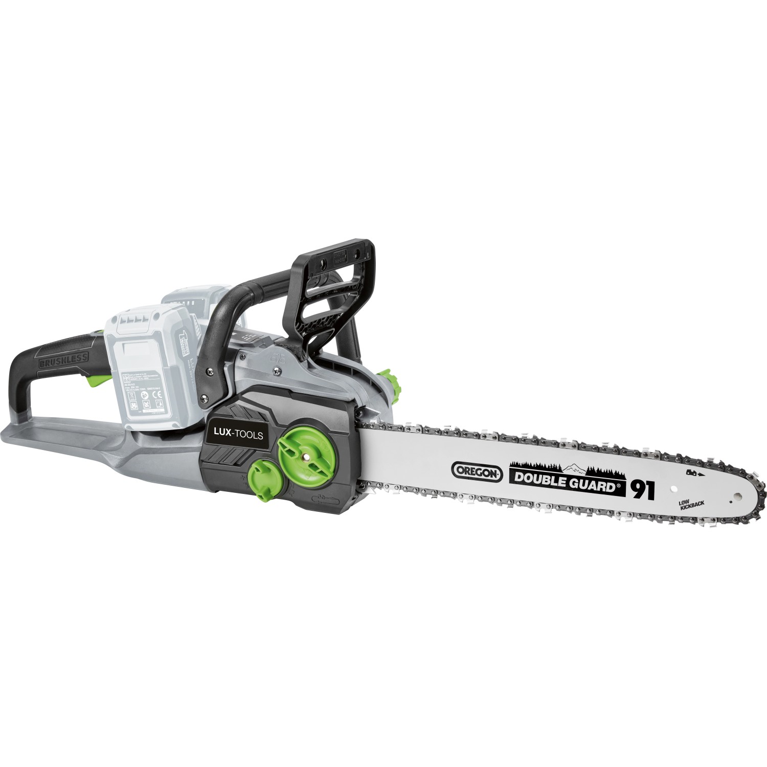 LUX Akku-Kettensäge A-KS-2x20/405 1 PowerSystem LUX Akku-Kettensäge A-KS-2x20/405 1 PowerSystem von LUX-TOOLS