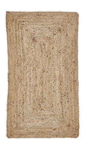 -LUXOR- living Teppich Salo - Jute Teppich - auch geeignet als Teppich Schlafzimmer - nachhaltiger Boho Teppich beige - Teppich Läufer - Naturprodukt 65 x 130 cm von -LUXOR- living