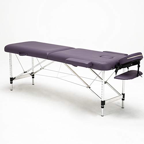 LVUNZJCA Salon- und Spa-Tische, Massagebett, Beauty Professional, 2-teilige tragbare Betten mit Aluminiumfüßen, faltbar, Schaumstoff von LVUNZJCA