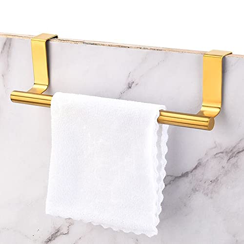 Golden Over Door Towel Holder Rack Bathroom Rail Cupboard Hanger Kitchen Hook von LVYXON