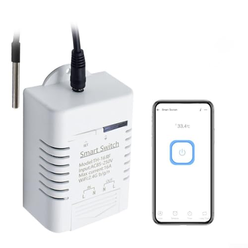 WiFi Thermometer Innen, für Ewelink App WiFi Temperatursensor, Smart Temperaturmodulsensor, Smart-Switch-Modul-Überwachungsleistung, für Raumtemperatur, Keller, Babyzimmer von LVYXON