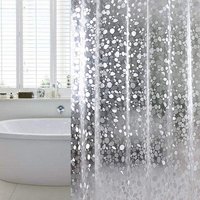 LYCXAMES Duschvorhang, Anti-Schimmel, wasserdichte Badewanne, 100 % EVA, Duschvorhangringe – 180 x 200 cm von LYCXAMES