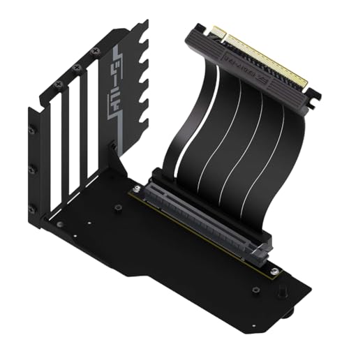 LYEAA Vertikales GPU-Halterungs-Kit mit 15 cm PCI-E 4.0 X16 Riser-Kabel, 90 Grad rechtwinklige Grafikkartenhalterung, Grafikkartenhalterung von LYEAA