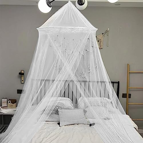 LYNBLY Moskitonetz Bett, 60×250×1100cm Moskitonetz für Doppelbett Einzelbett, Moskitonetz Reise, Moskitonetz Baldachin ideal für Zuhause, Reisen und Camping - Schützt vor Mücken von LYNBLY