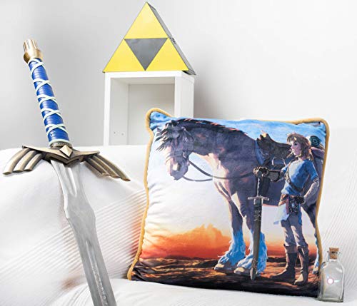 Homadict Zelda – Link – dekoratives Zubehör – weich und flauschig – Maße 40 x 40 cm – Offizielles Nintendo-Lizenzprodukt von Homadict