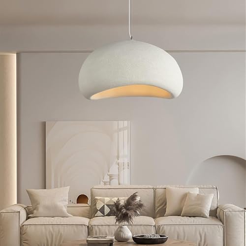 LYSDjia Moderne Wabi Sabi Pendelleuchte im japanischen Stil Schlafzimmer Wohnzimmer Esszimmer Hängelampe aus Beton mit E27 Sockel Kronleuchter Vogelnestform für Küche und Flur höhenverstellbare Beleuc LYSDjia Moderne Wabi Sabi Pendelleuchte im japanischen Stil Schlafzimmer Wohnzimmer Esszimmer Hängelampe aus Beton mit E27 Sockel Kronleuchter Vogelnestform für Küche und Flur höhenverstellbare Beleuc von LYSDjia