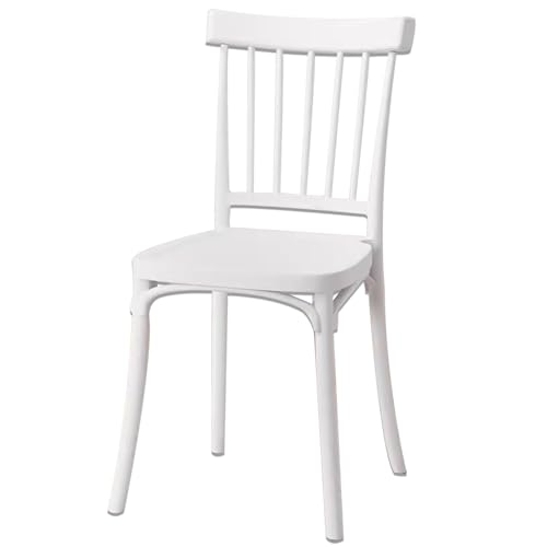 LYXXJRYBHD Küchenstühle, Esszimmerstühle Modern, Esszimmerstühle Mit Ergonomischer Stuhl, Armloser Stuhl, für Esszimmerküche (Color : White) von LYXXJRYBHD