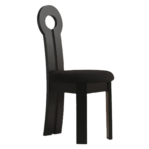 LYXXJRYBHD Stuhl für Schminktisch, Vanity Chair, Hocker für Schminktisch, Moderner Lounge-Stuhl für Wohnzimmer, Esszimmer, Schlafzimmer (Color : Black+Black) von LYXXJRYBHD