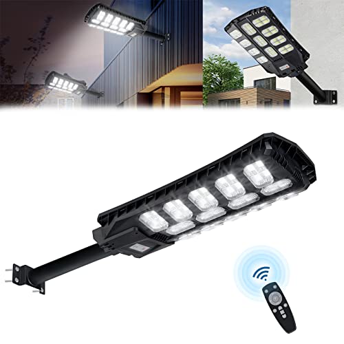 LZQ Solarlampen für Außen mit Bewegungsmelder und Fernbedienung 500W Solar Aussenleuchte Straßenlampe, Straßenlaternen 1344 LEDs 3 Modi IP65 Wasserdichte für Outdoor Garten Wege Hof LZQ Solarlampen für Außen mit Bewegungsmelder und Fernbedienung 500W Solar Aussenleuchte Straßenlampe, Straßenlaternen 1344 LEDs 3 Modi IP65 Wasserdichte für Outdoor Garten Wege Hof von LZQ