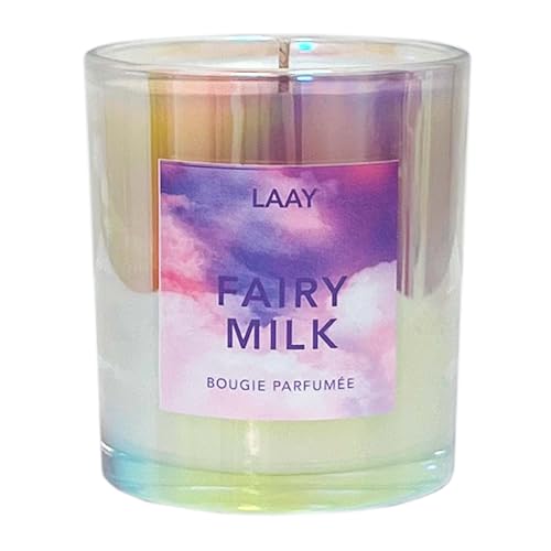 LAAY Fairy Milk Duftkerze - Hochwertige Duftkerze mit Vanille und Sandelholz - Entspannende Aromatherapie-Kerze - Handgegossene, natürliche Sojawachs-Kerze 250gr von Laay