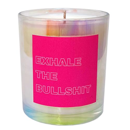 Laay Duftkerze "Exhale"mit Spruch - Geschenke für Frauen, Beste Freundin, Schwester, Kollegin Geschenke - handgemachtes Geburtstagsgeschenk für Frauen (Orange) von Laay