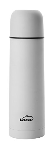 Lacor Thermoskanne Zylindrisch White 0,75 L, Kunststoff, Elfenbein, 16 x 16 x 22 cm von LACOR
