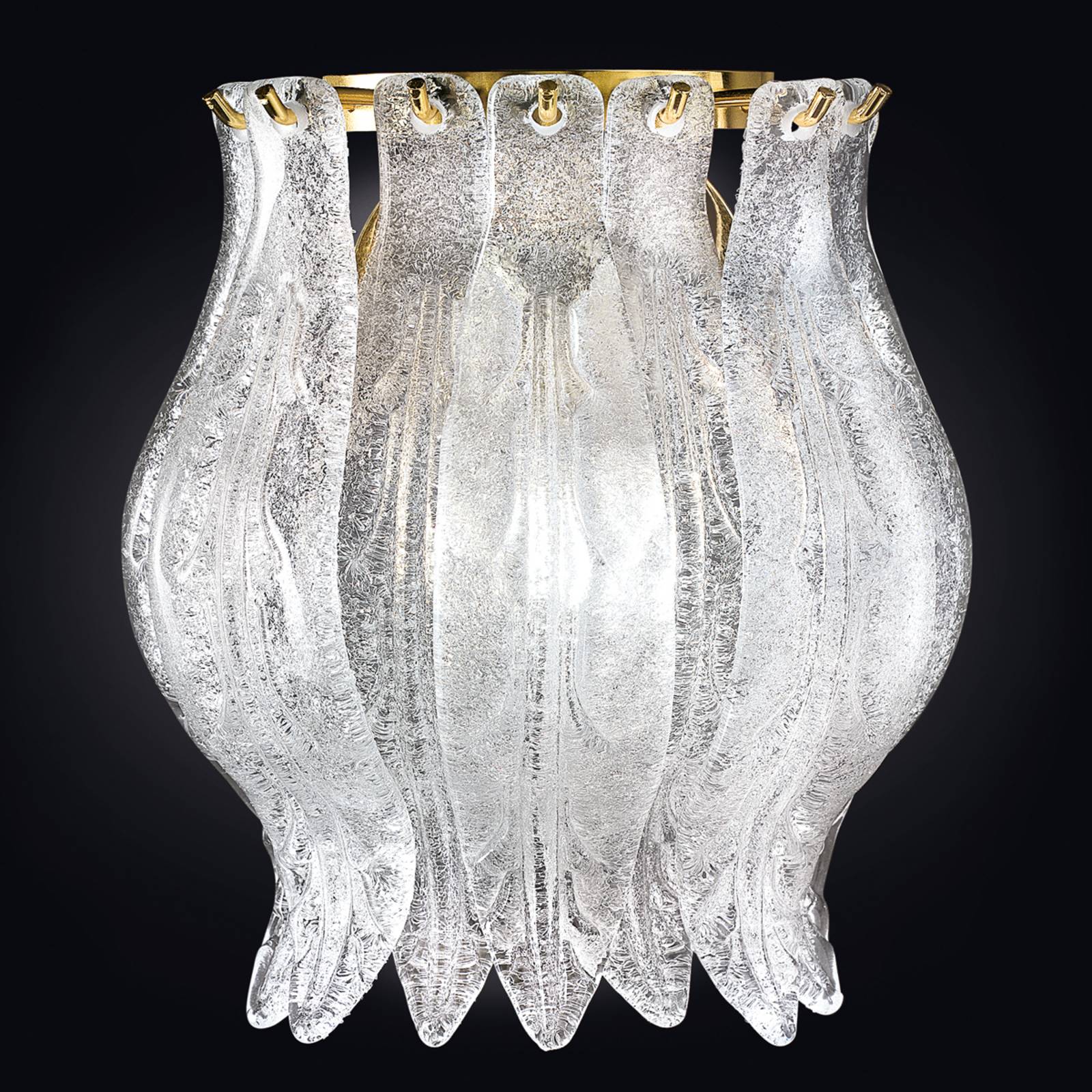 Wandleuchte Petali mit Muranoglas 19 cm von Patrizia Volpato