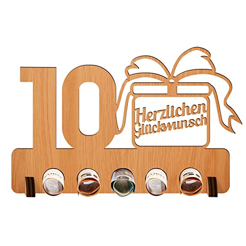 10. Geburtstag Geldgeschenk Holz, Geschenk zum 10.Geburtstag - Geburtstag Jubiläum,10. Geburtstag Junge Holz Geschenke - Geschenke aus Holz - Geschenke für Freunde, Familie von Lanceasy