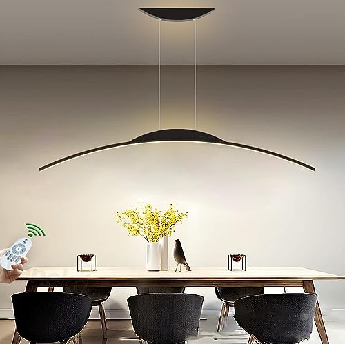 LED Pendelleuchte Esszimmerlampe Esstisch Hängelampe Dimmbar mit Fernbedienung Hängeleuchte Modern Höhenverstellbar Pendellampe für Esszimmer Küche Wohnzimmer Decken Hängend Lampe (Schwarz, L80cm) LED Pendelleuchte Esszimmerlampe Esstisch Hängelampe Dimmbar mit Fernbedienung Hängeleuchte Modern Höhenverstellbar Pendellampe für Esszimmer Küche Wohnzimmer Decken Hängend Lampe (Schwarz, L80cm) von Lanekd