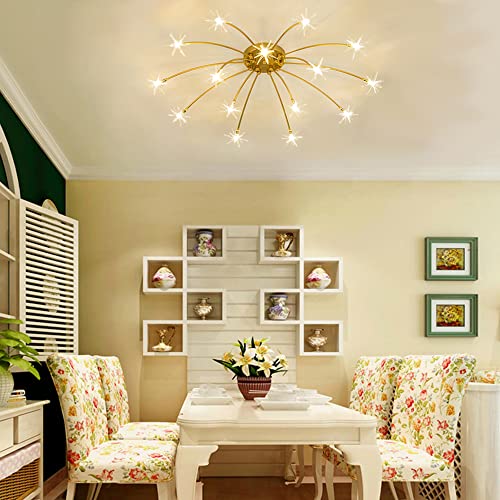 Lanekd LED Wohnzimmer Deckenlampe Gold Stern Styl Schlafzimmer Deckenleuchte Kinderzimmer Dekolampe Glas-schirm Esszimmer Kronleuchter Retro Design Küche Flur Pendelleuchte Lanekd LED Wohnzimmer Deckenlampe Gold Stern Styl Schlafzimmer Deckenleuchte Kinderzimmer Dekolampe Glas-schirm Esszimmer Kronleuchter Retro Design Küche Flur Pendelleuchte von Lanekd