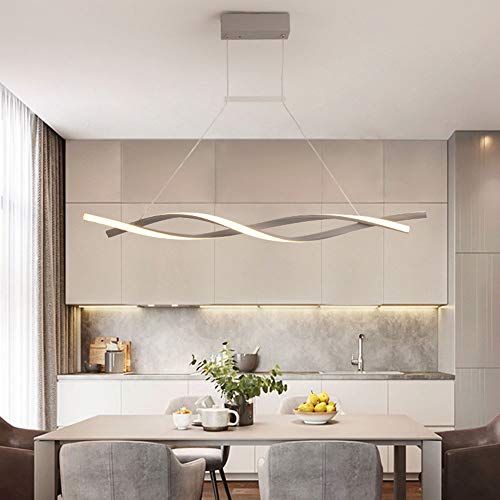 Modern Designer Esstischlampe LED Pendelleuchte Dimmbar Esszimmerlampe Wohn-Schlafzimmer Hotel Höhenverstellbar Innen Decke Hängelampe mit Fernbedienung für Studie Landhaus Zimmer Deko Hänge-Leuchten Modern Designer Esstischlampe LED Pendelleuchte Dimmbar Esszimmerlampe Wohn-Schlafzimmer Hotel Höhenverstellbar Innen Decke Hängelampe mit Fernbedienung für Studie Landhaus Zimmer Deko Hänge-Leuchten von Lanekd