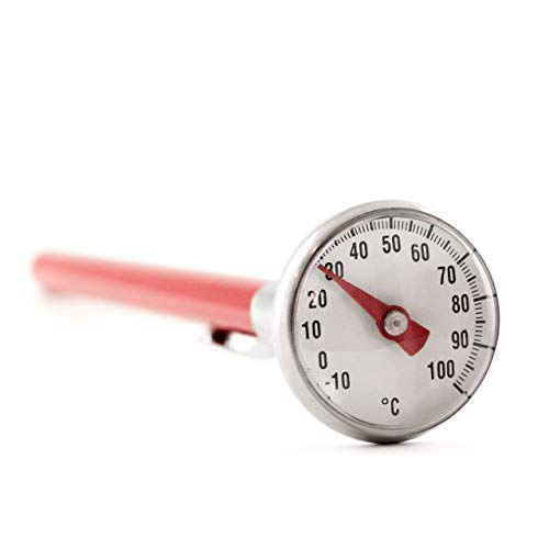 Lantelme universal Küchenthermometer Edelstahl Analog für Fleisch Braten Tee Milch Einkochen Analog Einstich Thermometer für Lebensmittel und Flüssigkeiten Wasserdicht 4412 von Lantelme