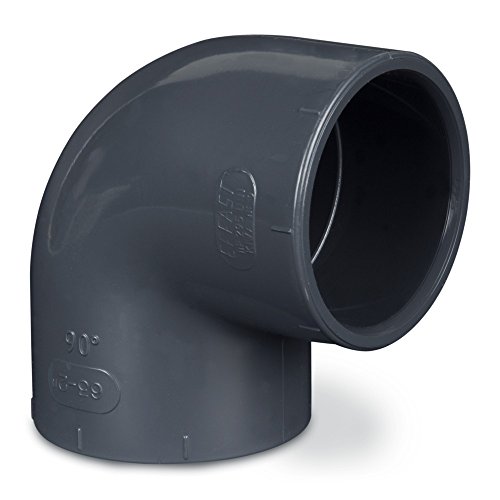 Lasama PVC U Winkel 90 Grad Ø 32mm - 110 mm Verbindungsmuffe Fitting Koi Teich Filter Aquarium (PVC U/Größe mm, 32) von Lasama