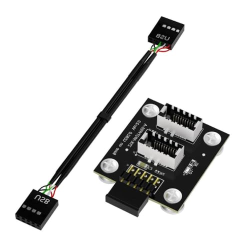 9Pin Steckerleiste Auf Typ E Adapter Motherboard 9Pin Verlängerung USB 2.0 9Pin Auf Typ E Frontstecker Konverter Adapter USB 3.1 Adapter Typ E Auf USB Adapter Stecker Adapter Verlängerung Magnetpad von Laspi