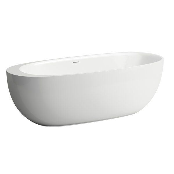 Laufen Il Bagno Alessi Badewanne, freistehend, Mineralgusswerkstoff, 1850x800x440mm, H220972, Farbe: Kaffee Matt Außen, Kaffee Matt Innen von Laufen