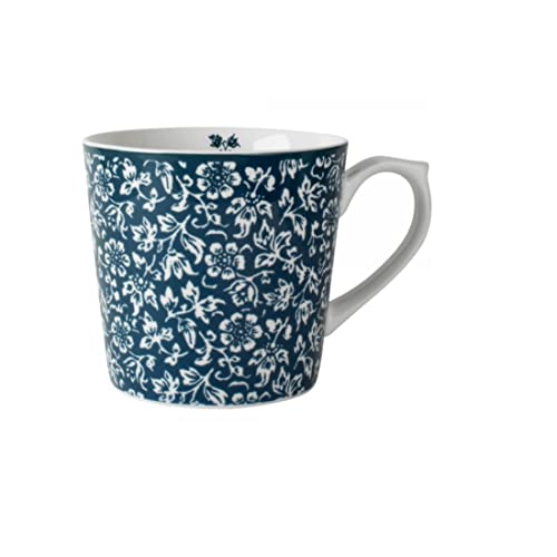 Laura Ashley - Becher - Blueprint - Sweet Allysum - Porzellan - Farbe: blau, weiß - Ø 10 cm - Größe: XL von Laura Ashley