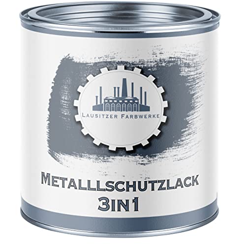 Lausitzer Farbwerke Metallschutzfarbe 3in1 Metallschutzlack 3-in-1 du sparst dir Anti-Rost-Produkte Metallfarbe Metalllack Farbe für Metall Stahl Eisen Zink Aluminium (10 L, Moosgrün (RAL 6005)) von Lausitzer Farbwerke