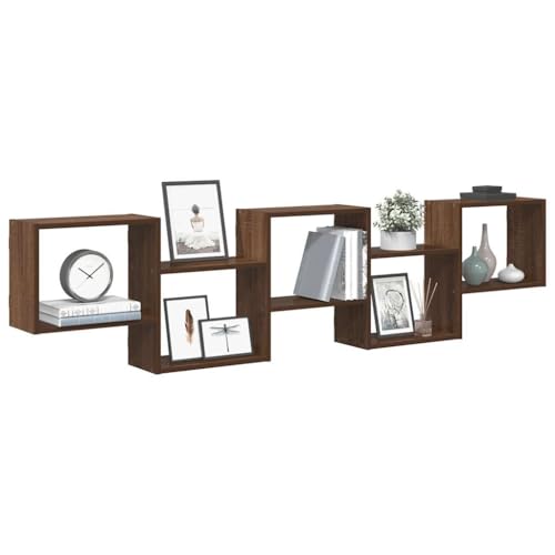 Lauuoeriau Furniture Item Home Wandwürfelregal 5 Fächer Braun Eiche Holzmöbel Lauuoeriau Furniture Item Home Wandwürfelregal 5 Fächer Braun Eiche Holzmöbel von Lauuoeriau