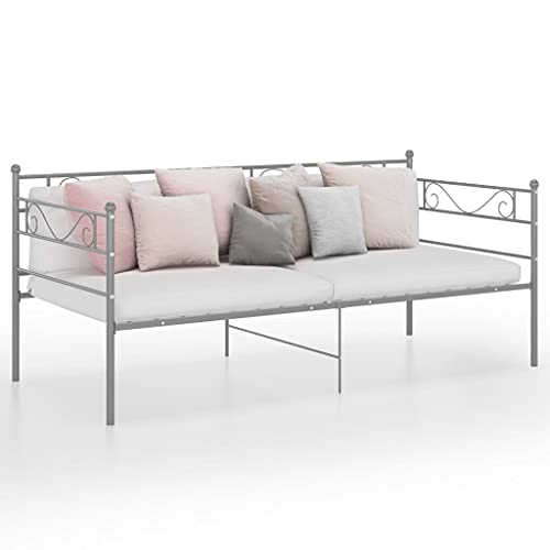 Lauuoeriau Möbelartikel Home Schlafsofa Bettgestell ohne Matratze Grau Metall 90x200 cm Möbel Lauuoeriau Möbelartikel Home Schlafsofa Bettgestell ohne Matratze Grau Metall 90x200 cm Möbel von Lauuoeriau