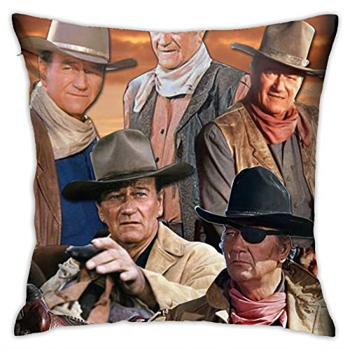 Lawenp Kissenbezug für John Wayne, weiche, dekorative, quadratische Kissenbezüge für Wohnzimmer, Couch, Schlafzimmer, Schlafsofa, Heimdekoration, 45,7 x 45,7 cm von Lawenp