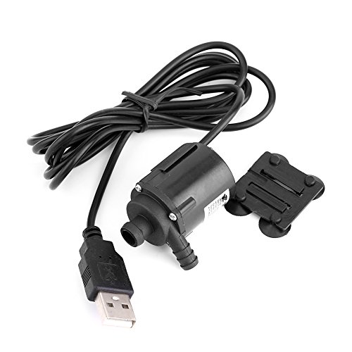 Mini Tauchpumpe, DC 6V 150L/Stunde Mikrobürstenlose Motorkühlpumpe, USB-Stecker, Wird für Wasserkühlung verwendet von Lazmin