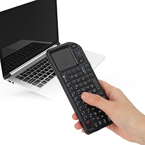 Lazmin112 3-in-1-Multifunktions-Funktastatur, Touchpad und Laserstift, 2,4-G-Minitastatur mit Hintergrundbeleuchtung für2000/XP/Vista/7/OS 10.x mit Integriertem 300-mAh-Akku, von Lazmin112