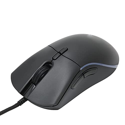 Lazmin112 Kabelgebundene Gaming-Maus, Maximal 12800 DPI RGB-Hintergrundbeleuchtung, Ergonomische USB-Computermaus, Plug and Play, Unterstützung für Win 7/Win 8/Win 10/Win Vista/Win XP von Lazmin112