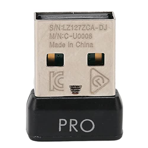 Lazmin112 USB-Mausempfänger, Kabellos, 2,4 G, Einfach Austauschbarer Tragbarer -Mausempfänger aus ABS, Plug-and-Play, Computerzubehör, Geeignet für G Pro von Lazmin112