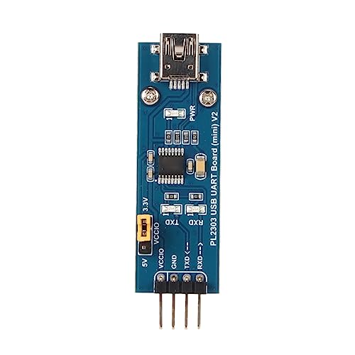 Lazmin112 USB zu UART TTL Modul Serieller Konverter, USB AB Adapter PL2303TA Onboard, 3 Power Mode 3 LED USB UART Serial Adapter Modul für Win XP 7 8 10 11 von Lazmin112