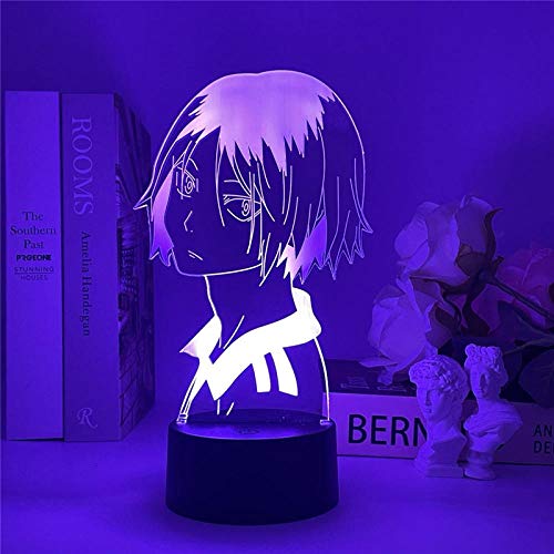 Anime LED Nachtlicht Schlafzimmer Dekoration Atmosphäre Kozeume Kenma Lampe Haikyuu Kenma 3D Illusion Licht Kinder Geburtstagsgeschenk-16 Farbe mit Fernbedienung von Lbvrgg