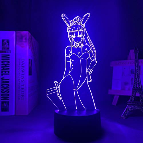 Anime Sexy Beauty LED Nachtlicht Lampe für Schlafzimmer Dekoration Licht Geburtstagsraum 3D Tischleuchte Manga Herren Nachtlicht-7 Farben Keine Fernbedienung von Lbvrgg