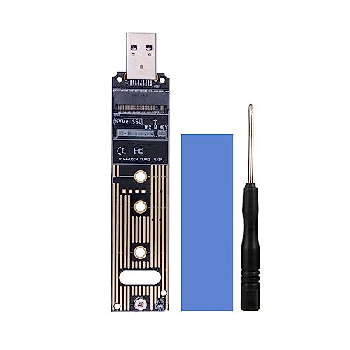Lckiioy Heat Dissipation Silicone Patch M.2 Solid-State Drive NVME Protocol to USB 3.1 Adapter Card SSD Solid-State Drive to TYPE-C Inline Expansion Card von Lckiioy