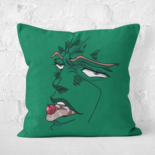 Ldruieu Manga Anime Throw Pillows Kujo Jotaro Dio Brando Anime Kissen für Bett Sofa Home Dekoration 40 * 40cm von Ldruieu