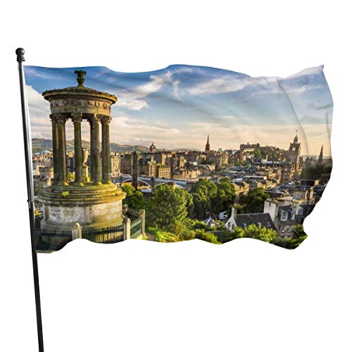 Hofflagge, Banner, Gartenflagge, Stadtbild, Edinburgh, Stadt, Outdoor, Hofflagge, Wand, Rasen, Banner, Heimflagge, Dekoration, 90 x 152 cm von Ldsgdfst