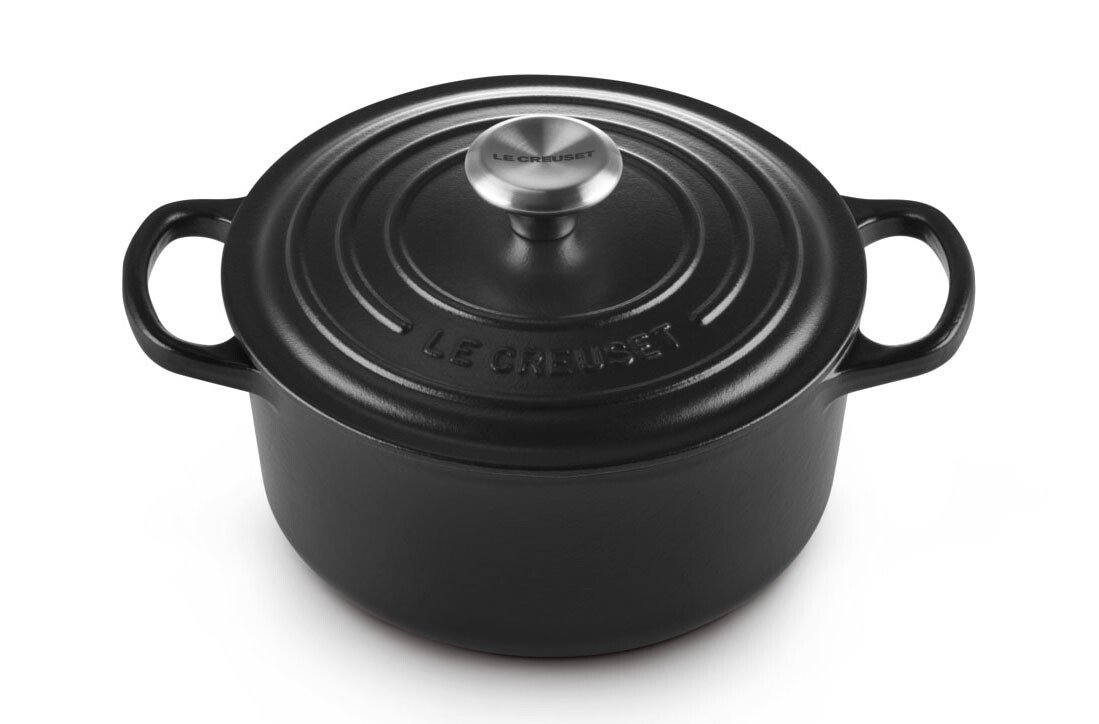 Le Creuset Bräter mit Deckel 26 cm Signature schwarz von Le Creuset