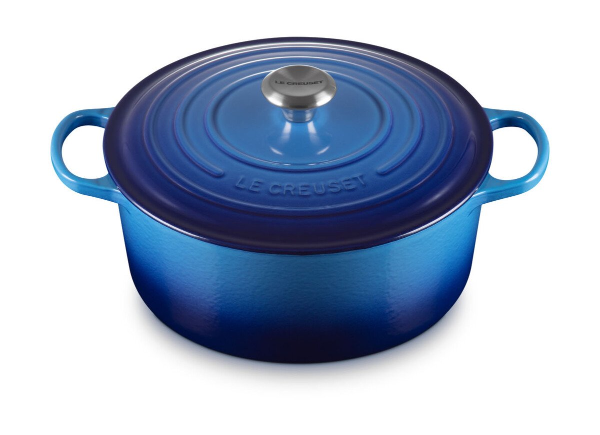 Le Creuset Bräter mit Deckel 28 cm Signature azure von Le Creuset