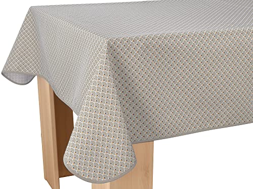 Tischdecke Fleckabweisende Pfau Beige - Rechteckig 150 x 200 cm von Le linge de Jules