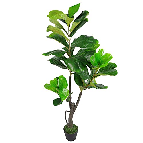 Leaf Design UK Künstlicher Feigenbaum, realistisch, 120 cm, Grün von Leaf