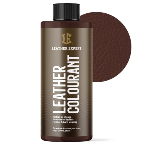 Sehr Deckend Wasser Lederfarbe Espressobraun - 500 ml Leather Paint für Natur und ÖkoLeder - Leather Dye Ohne Alkohol für alle Lederaccessoires - Reißt oder Blättert Nicht ab von Leather Expert