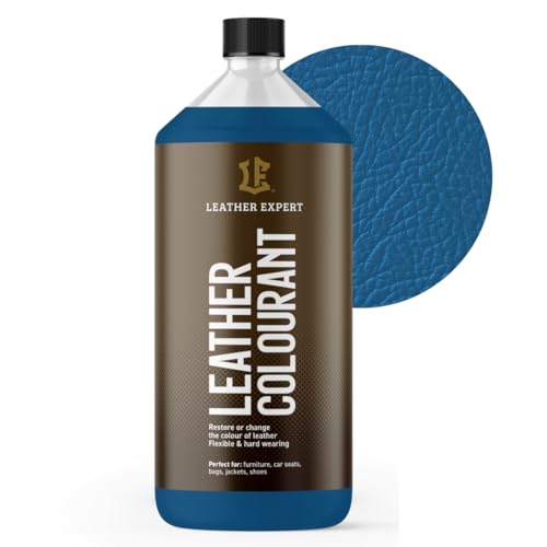 Sehr Deckend Wasser Lederfarbe Himmelblau - 1L Leather Paint für Natur und ÖkoLeder - Leather Dye Ohne Alkohol für alle Lederaccessoires - Reißt oder Blättert Nicht ab von Leather Expert