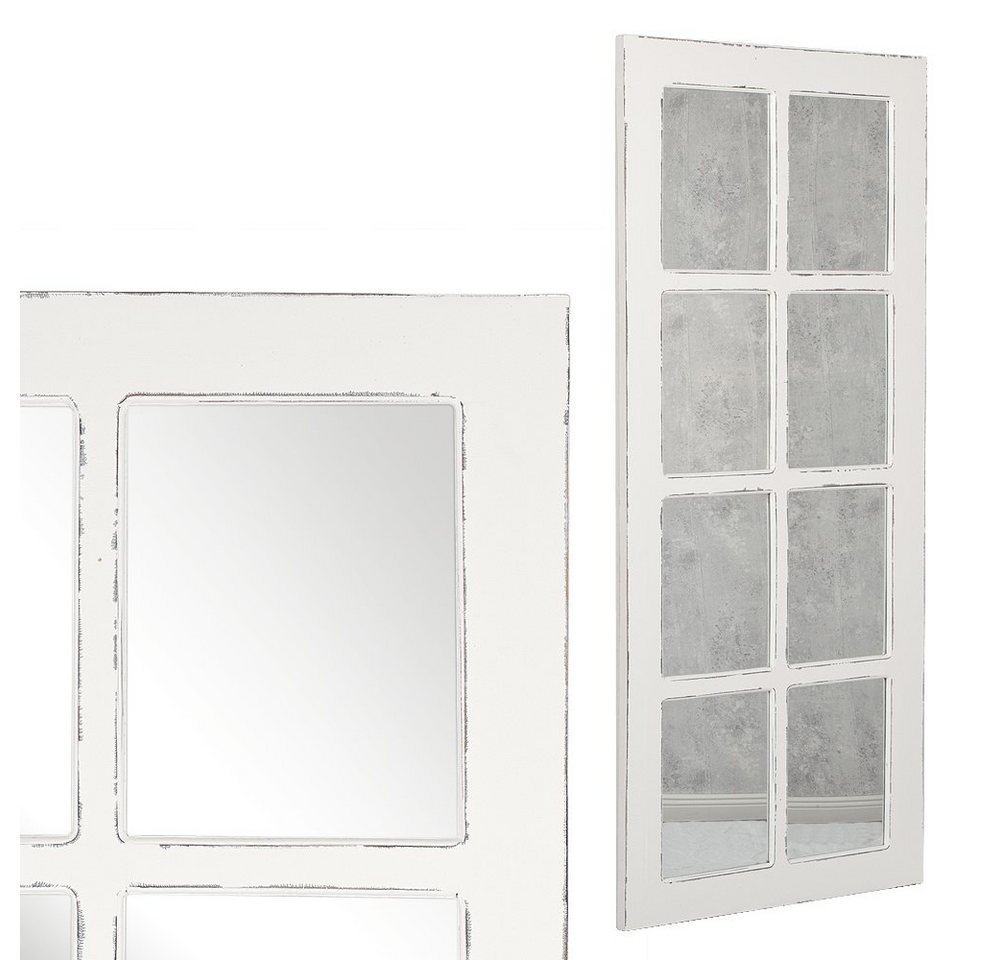 LebensWohnArt Wandspiegel Spiegel WINDOW Antik-Weiß ca. 180x80cm von LebensWohnArt
